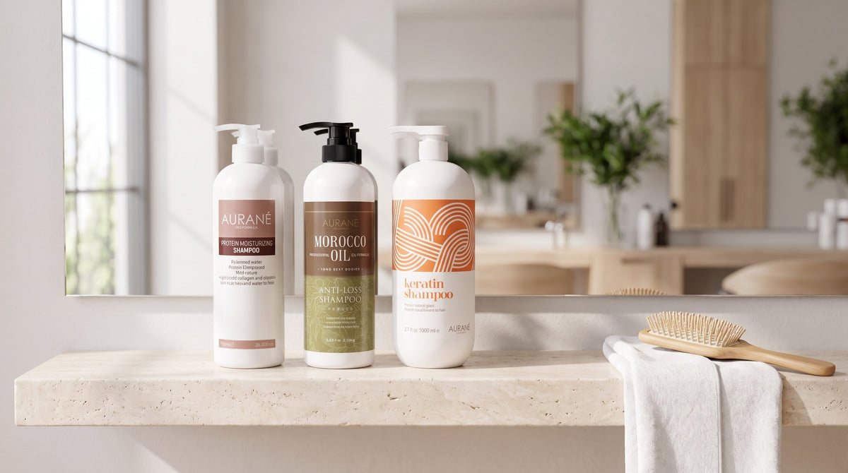 Aurané shampoos: Protein Moisturizing, Morocco Oil and Keratin