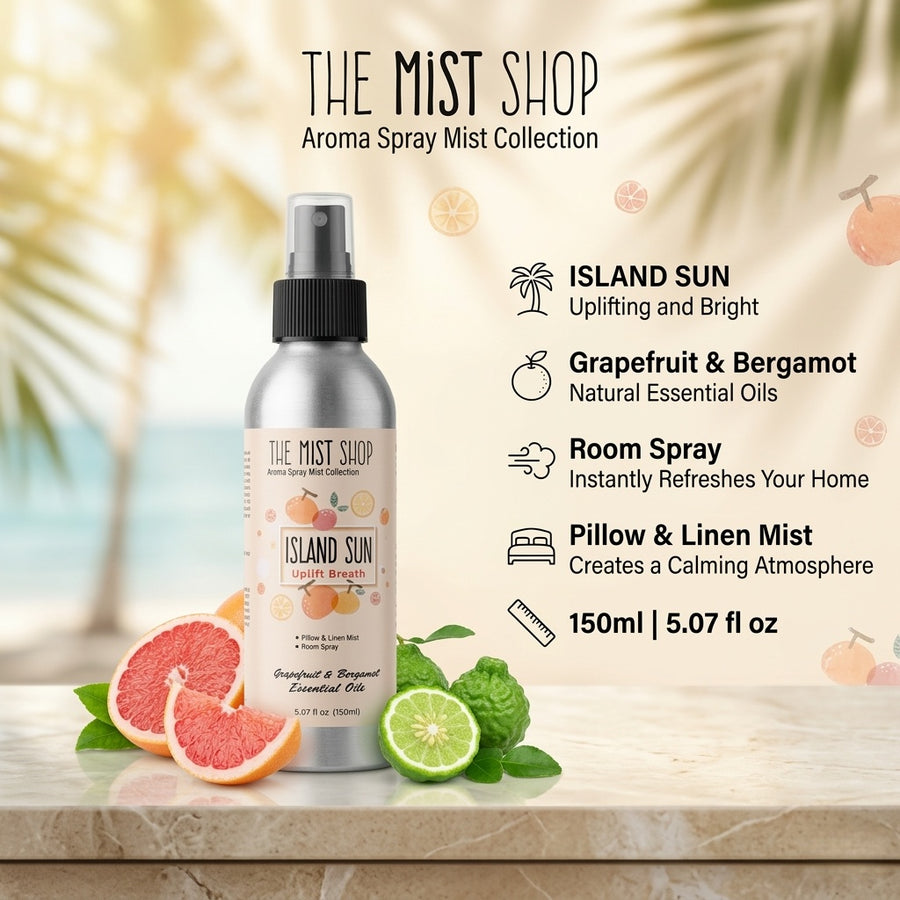The Mist Shop Island Sun, Uplift Breath 150 ml aroma spray mist