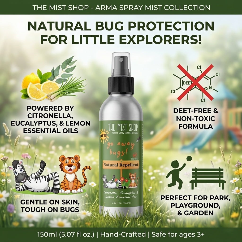The Mist Shop Go Away Bugs, Citronella Outdoor Mist 150 ml aroma spray mist