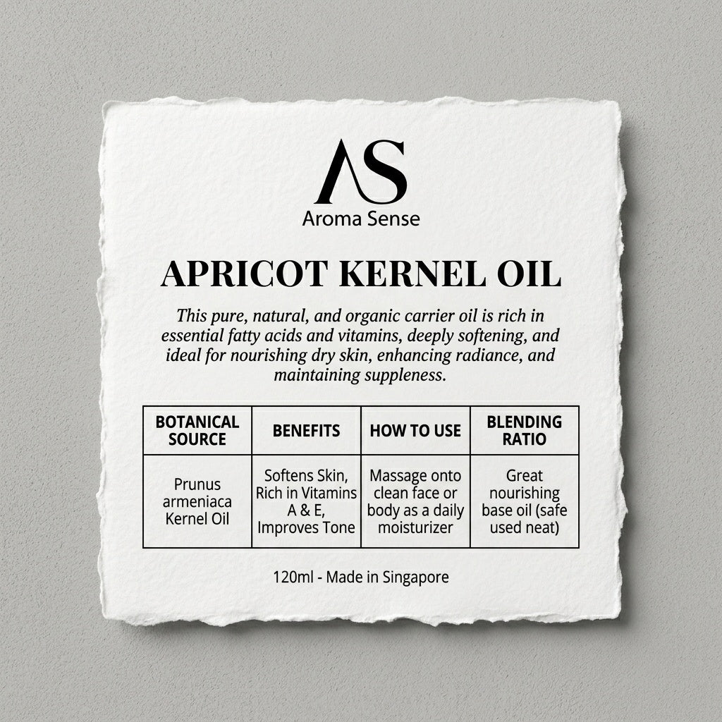 Apricot Kernel Carrier Oil (120ml) by Aroma Sense