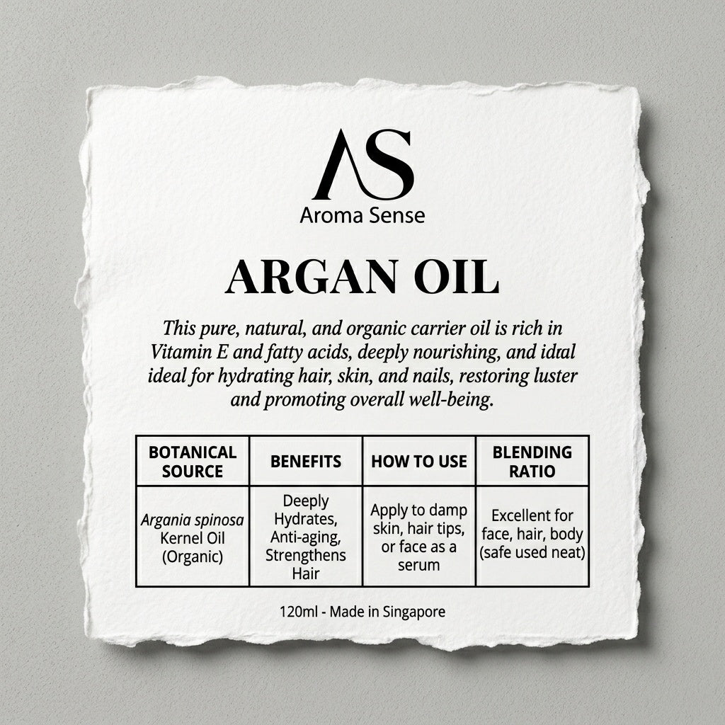 Argan Carrier Oil (120ml) by Aroma Sense