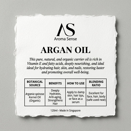 Argan Carrier Oil (120ml) by Aroma Sense