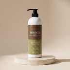 Aurané Morocco Oil Professional Shampoo 730g on a travertine stand