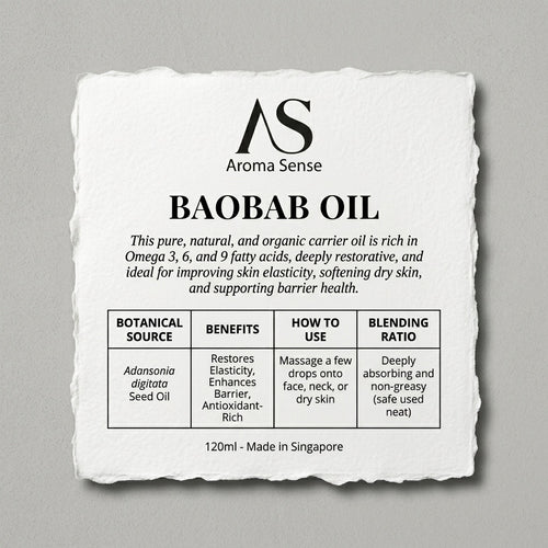 Baobab Carrier Oil (120ml) by Aroma Sense