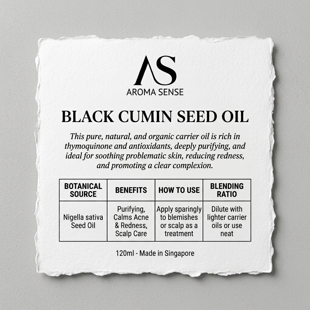 Black Cumin Seed Carrier Oil (120ml) by Aroma Sense