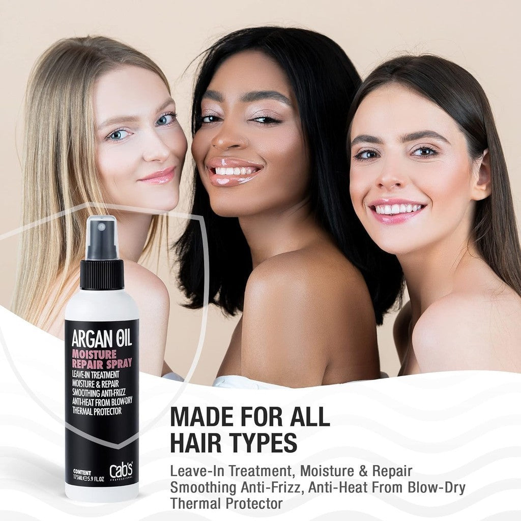 Cab's Professional Argan Oil Hair Spray 175ml | Heat & UV