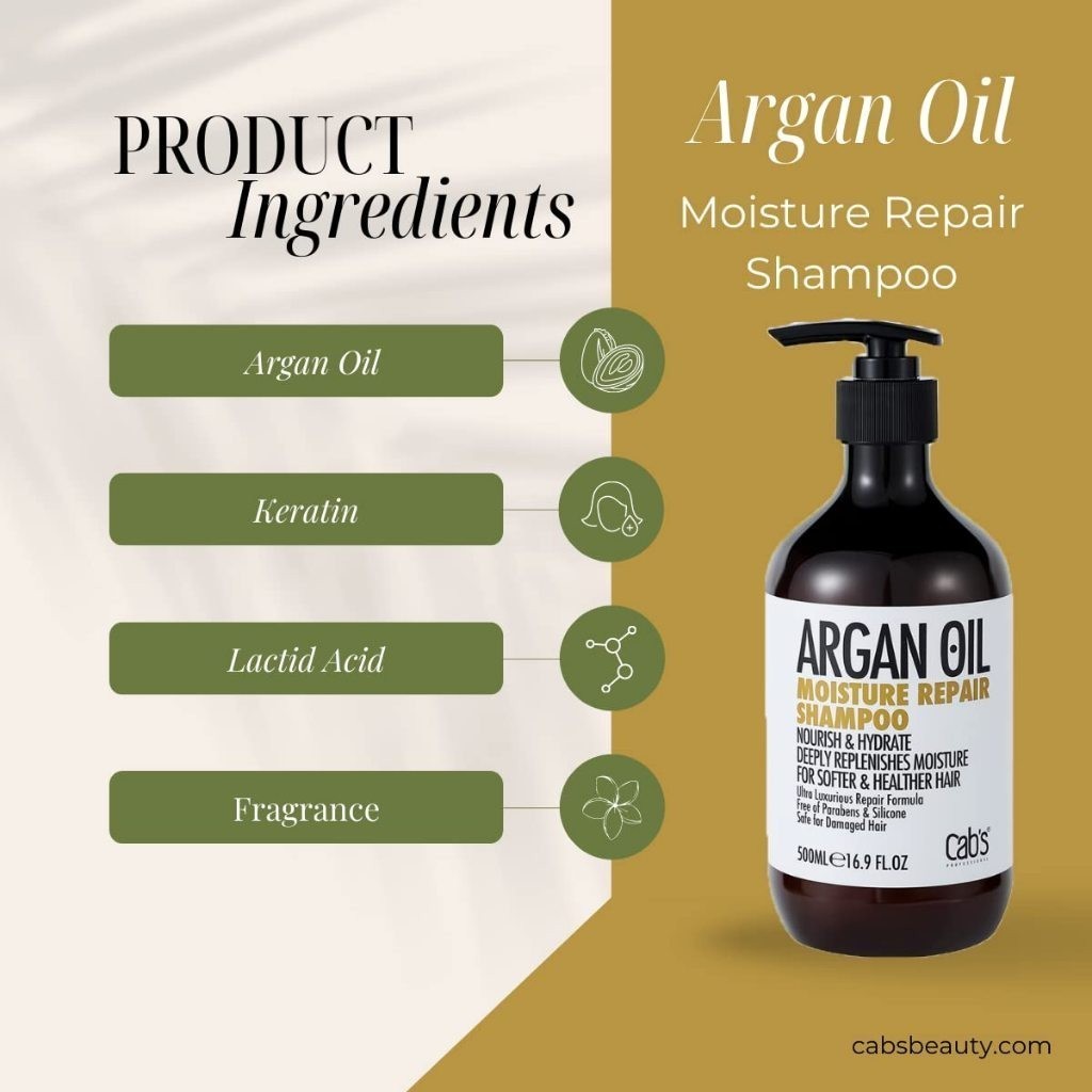 Cab's Professional Argan Oil Shampoo 750ml | Value Size