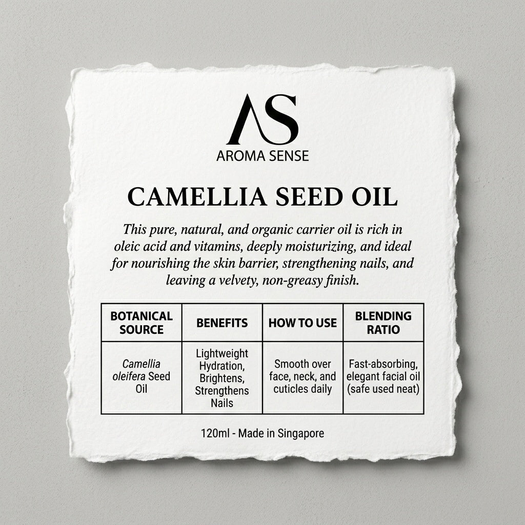 Camellia Seed Carrier Oil (120ml) by Aroma Sense