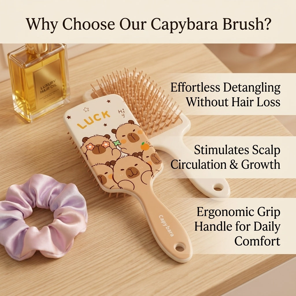 Capybara Air Cushion Hair Brush by Aroma Sense