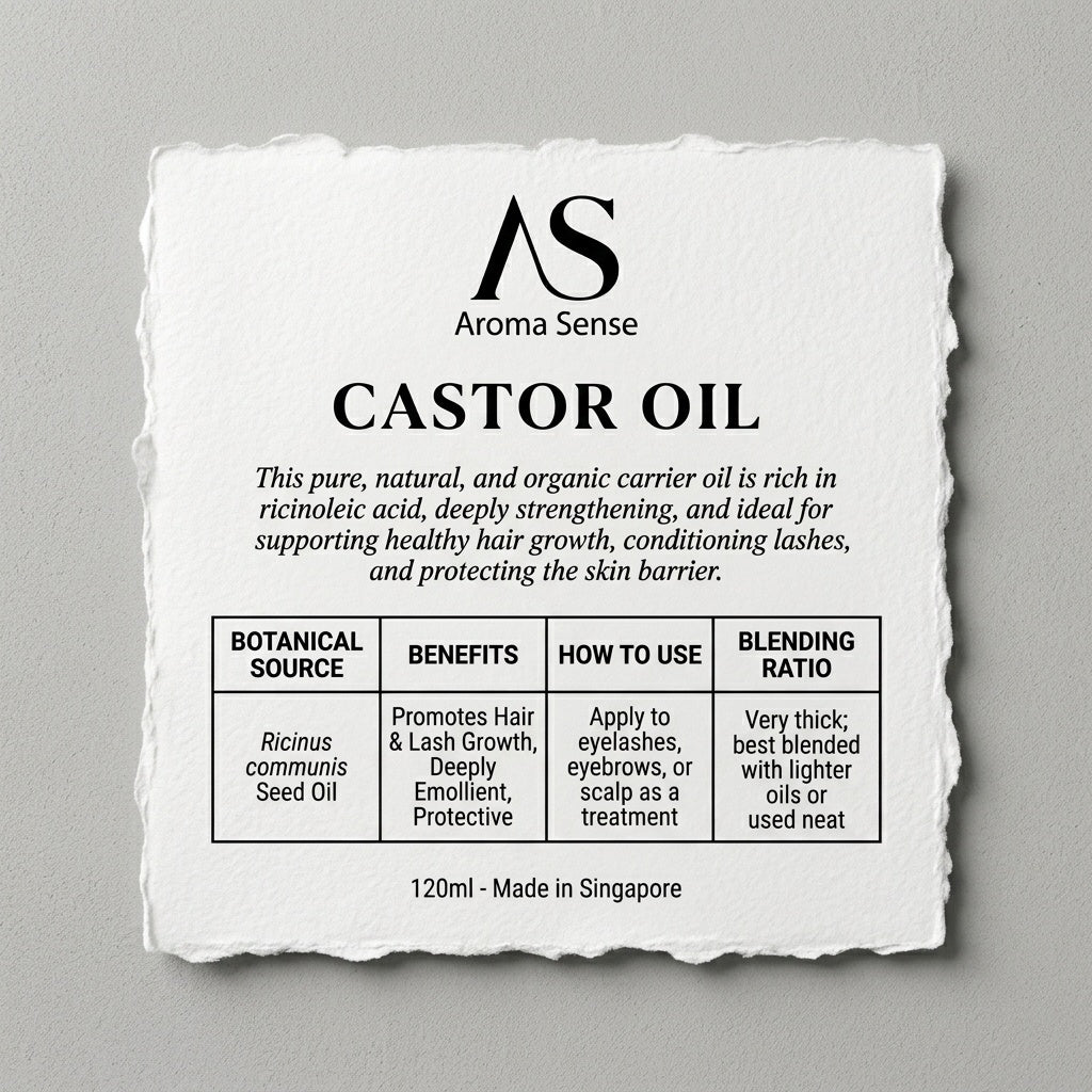 Castor Carrier Oil (120ml) by Aroma Sense
