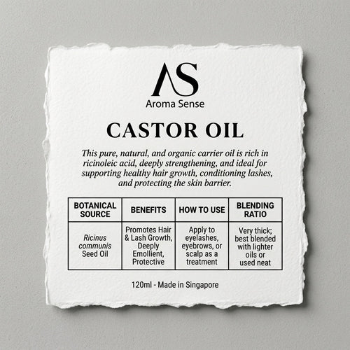 Castor Carrier Oil (120ml) by Aroma Sense