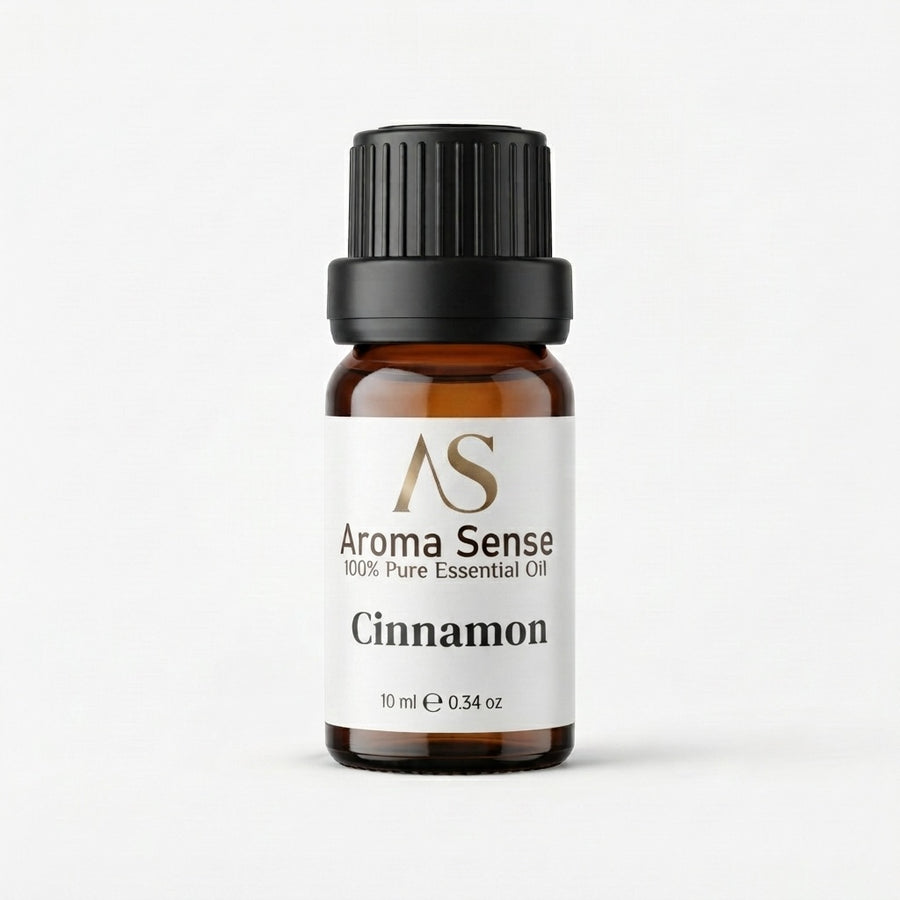 Cinnamon aroma oil, 10 ml amber glass bottle