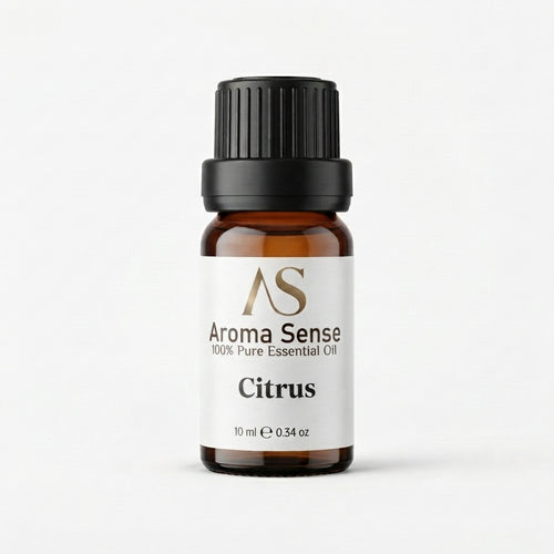 Citrus aroma oil, 10 ml amber glass bottle