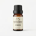 Coco aroma oil, 10 ml amber glass bottle