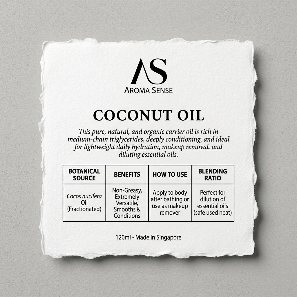 Coconut Carrier Oil (120ml) by Aroma Sense