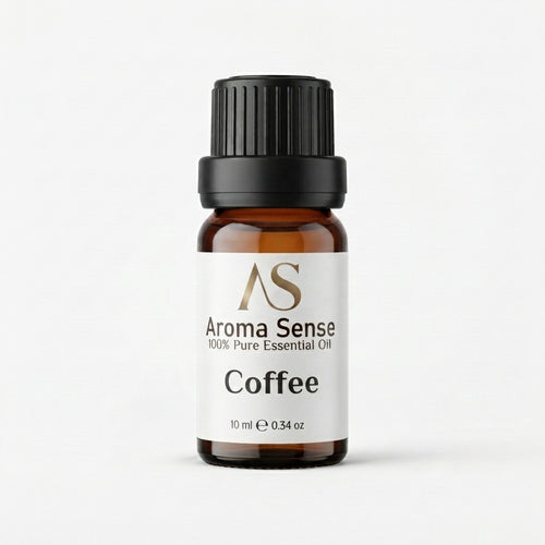 Coffee aroma oil, 10 ml amber glass bottle