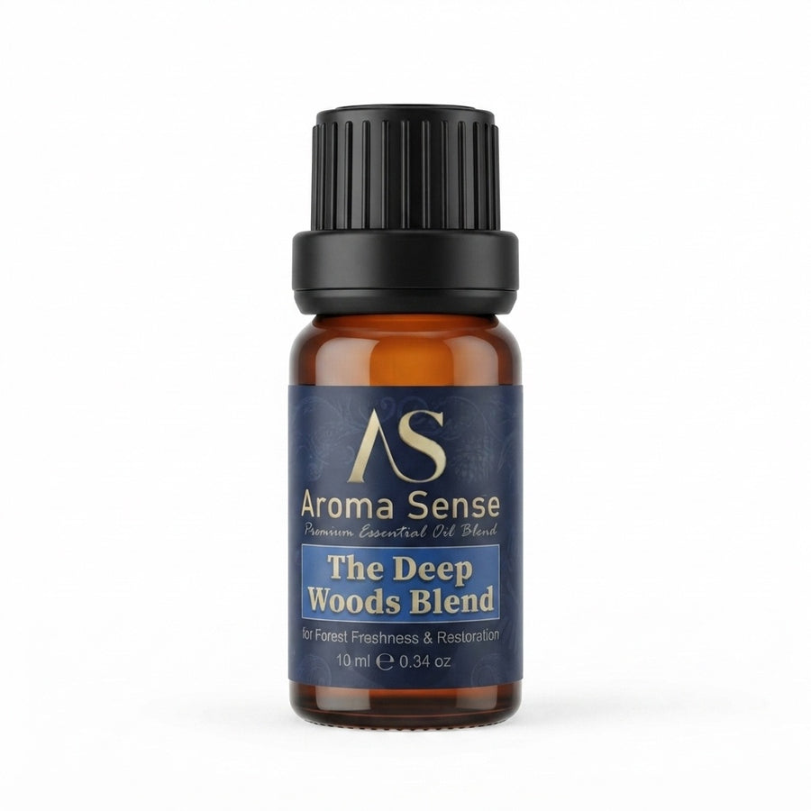 Deep Woods Blend aroma oil, 10 ml amber glass bottle