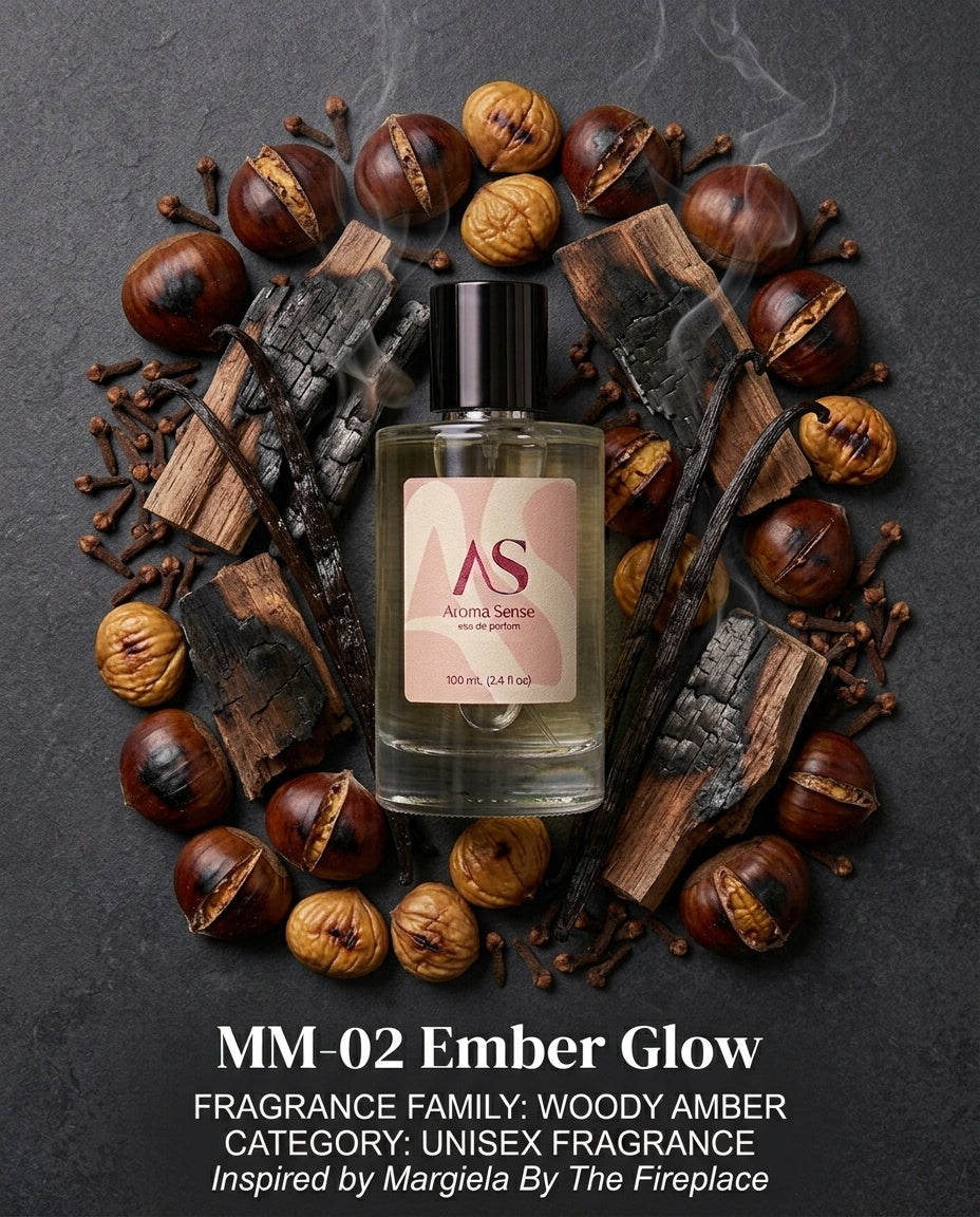 Ember Glow Eau de Parfum (100ml) – Inspired by Margiela By The Fireplace
