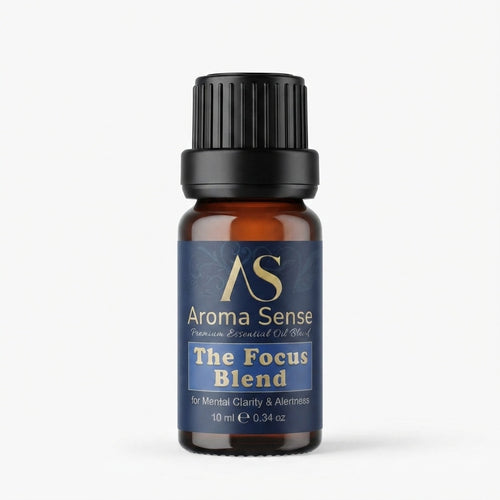 Focus Blend aroma oil, 10 ml amber glass bottle