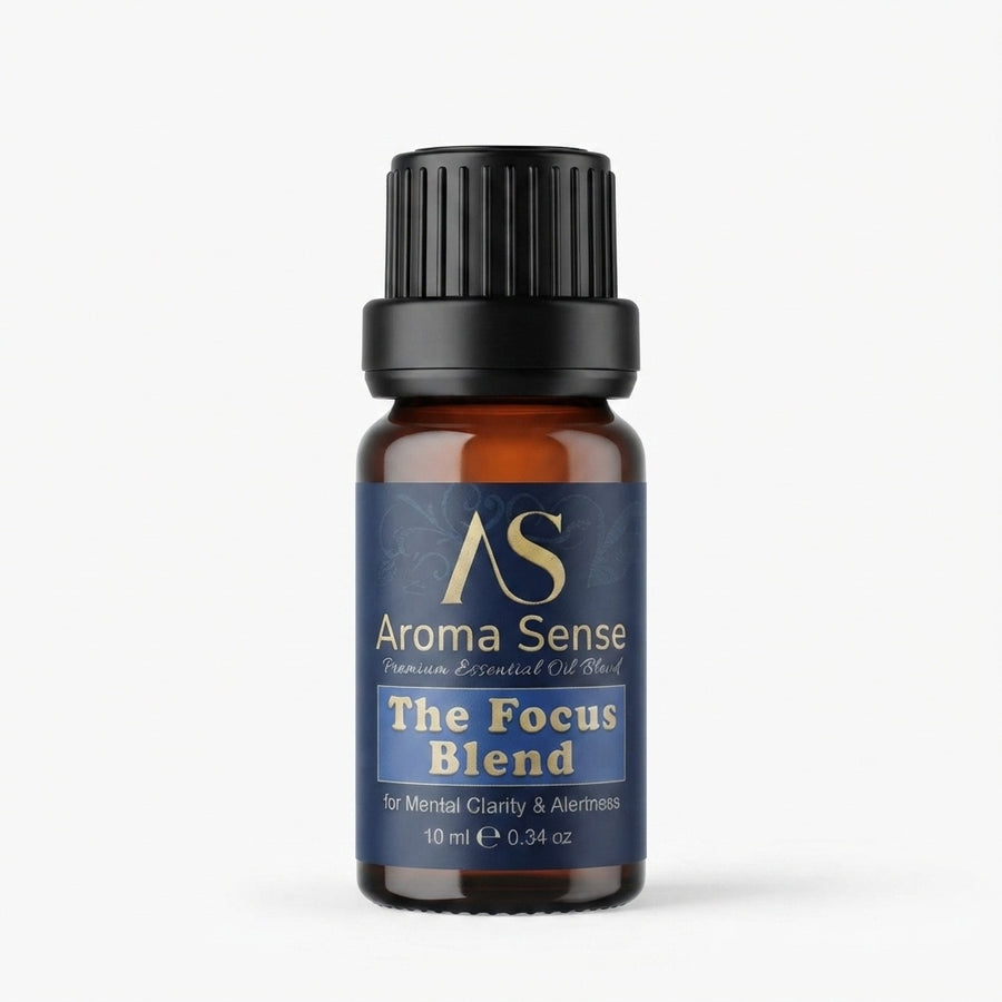 Focus Blend aroma oil, 10 ml amber glass bottle