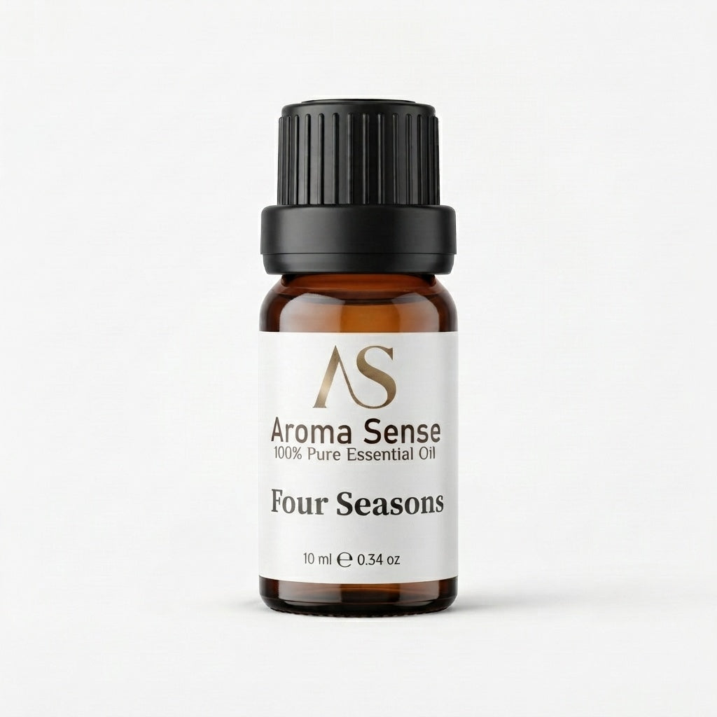 Four Seasons aroma oil, 10 ml amber glass bottle