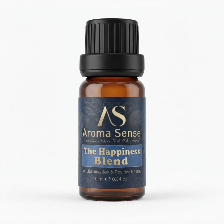 Happiness Blend aroma oil, 10 ml amber glass bottle