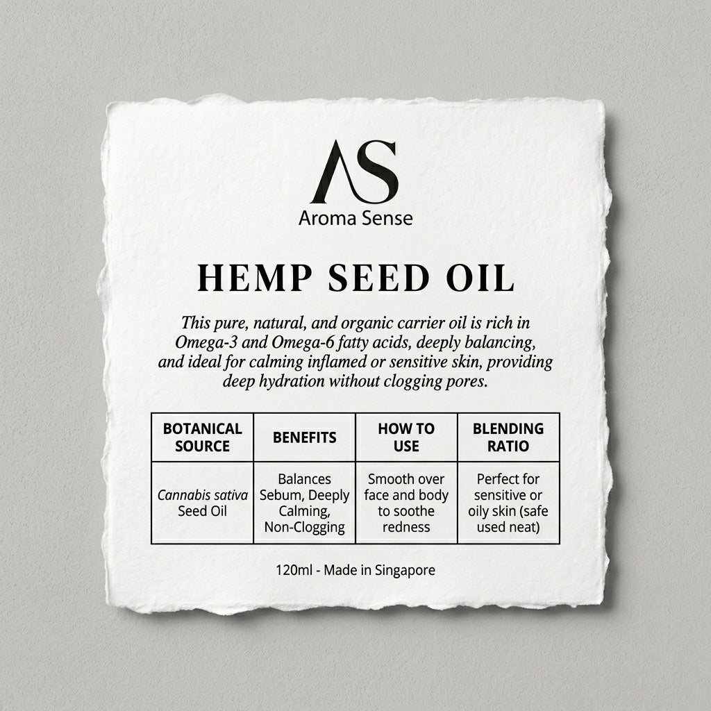 Hemp Seed Carrier Oil (120ml) by Aroma Sense