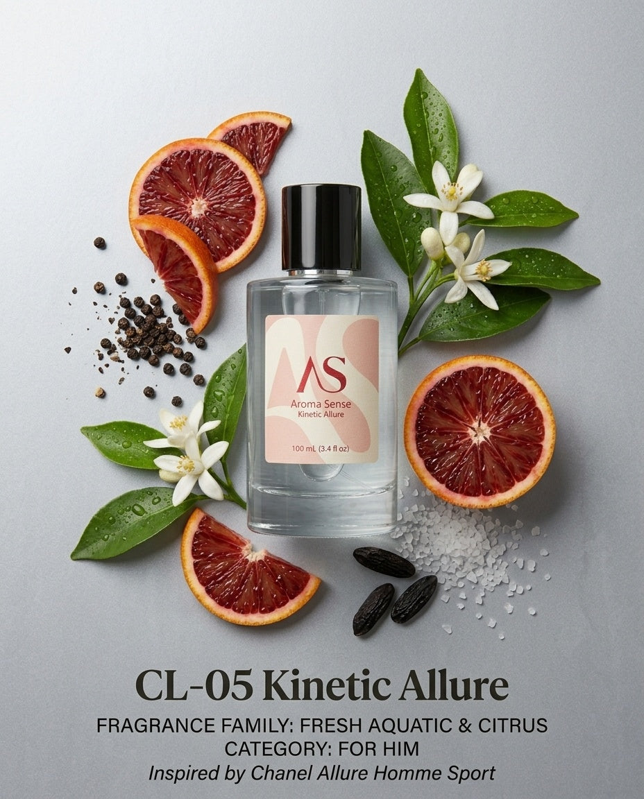Kinetic Allure Eau de Parfum (100ml) – Inspired by Chanel Allure Homme Sport