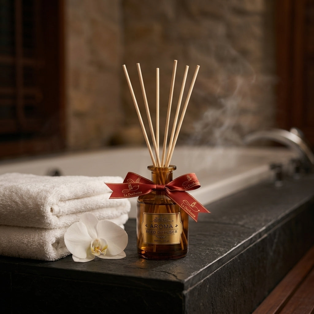 La Duchessa 180ml Aroma Reed Diffuser with gold gift box