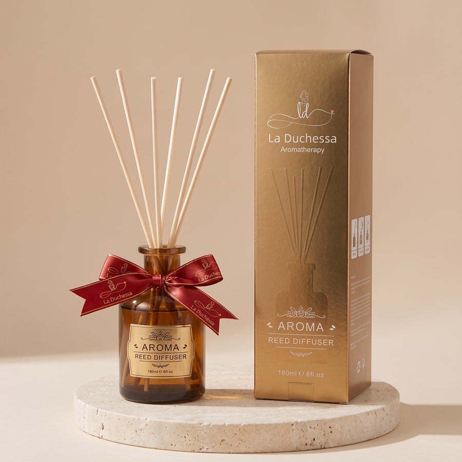 La Duchessa 180ml Aroma Reed Diffuser (Gold Gift Box)