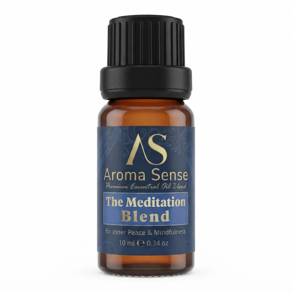 Meditation Blend aroma oil, 10 ml amber glass bottle