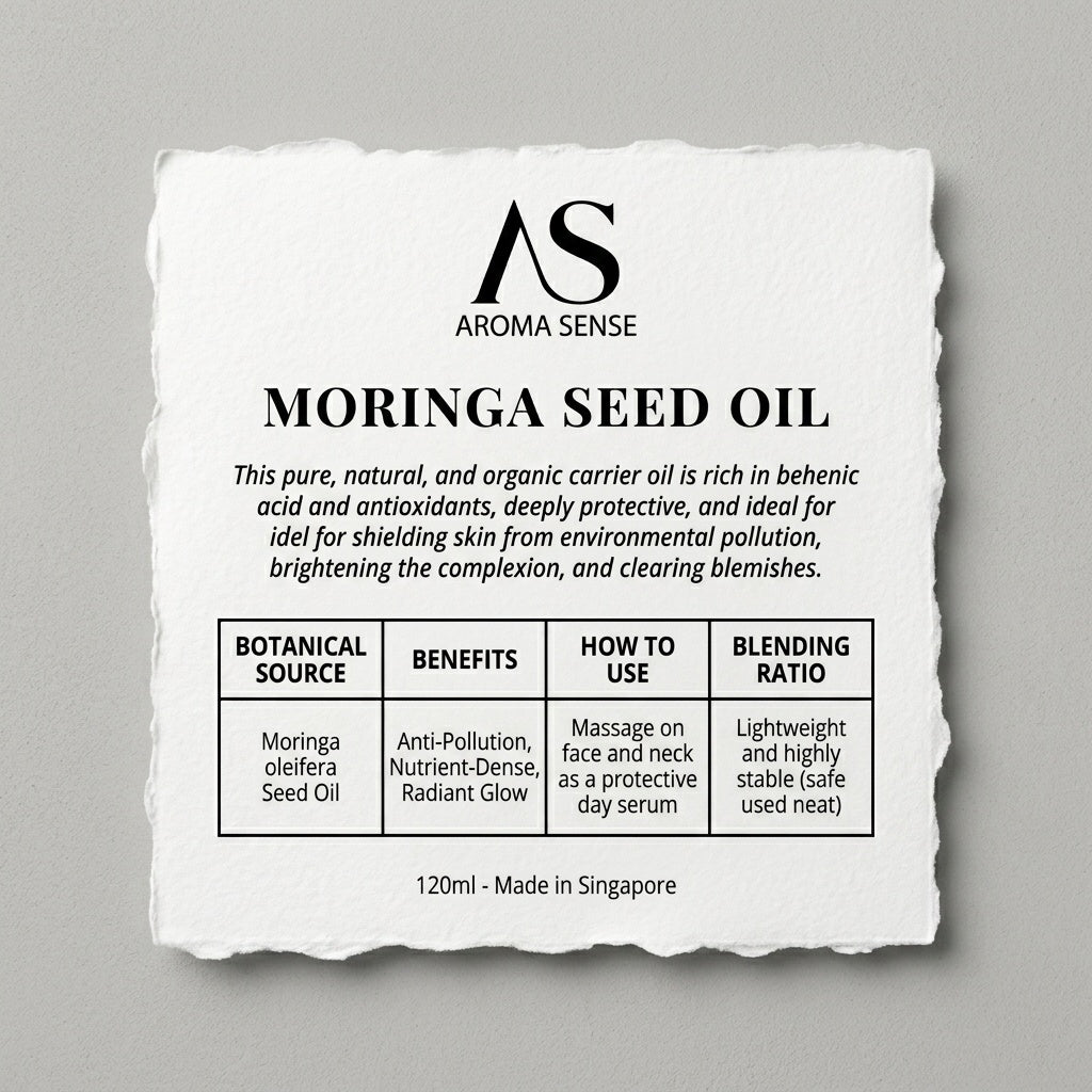 Moringa Seed Carrier Oil (120ml) by Aroma Sense