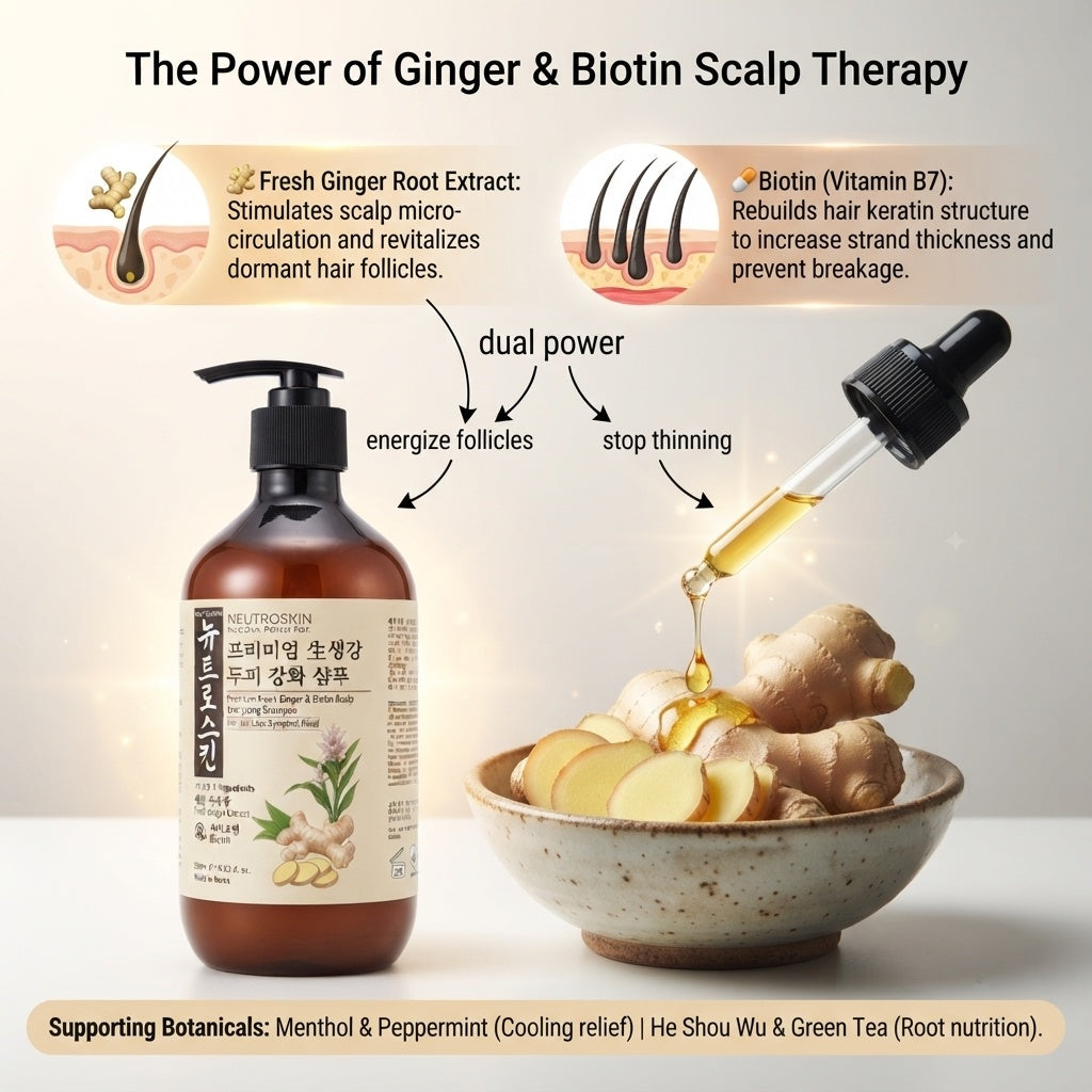 Neutroskin Ginger + Biotin Anti Hair Loss Shampoo by Neutroskin