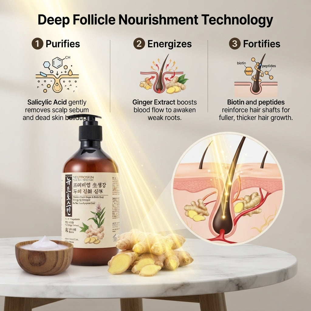 Neutroskin Ginger + Biotin Anti Hair Loss Shampoo by Neutroskin