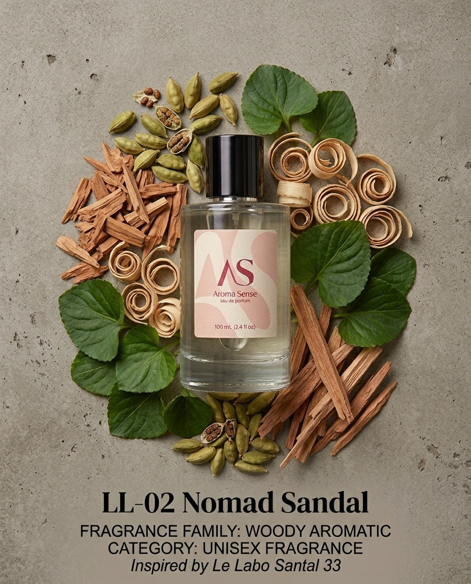 Nomad Sandal Eau de Parfum (100ml) – Inspired by Le Labo Santal 33
