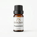 Peppermint aroma oil, 10 ml amber glass bottle