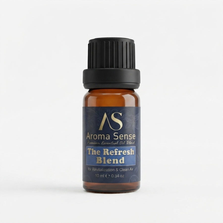 Refresh Blend aroma oil, 10 ml amber glass bottle
