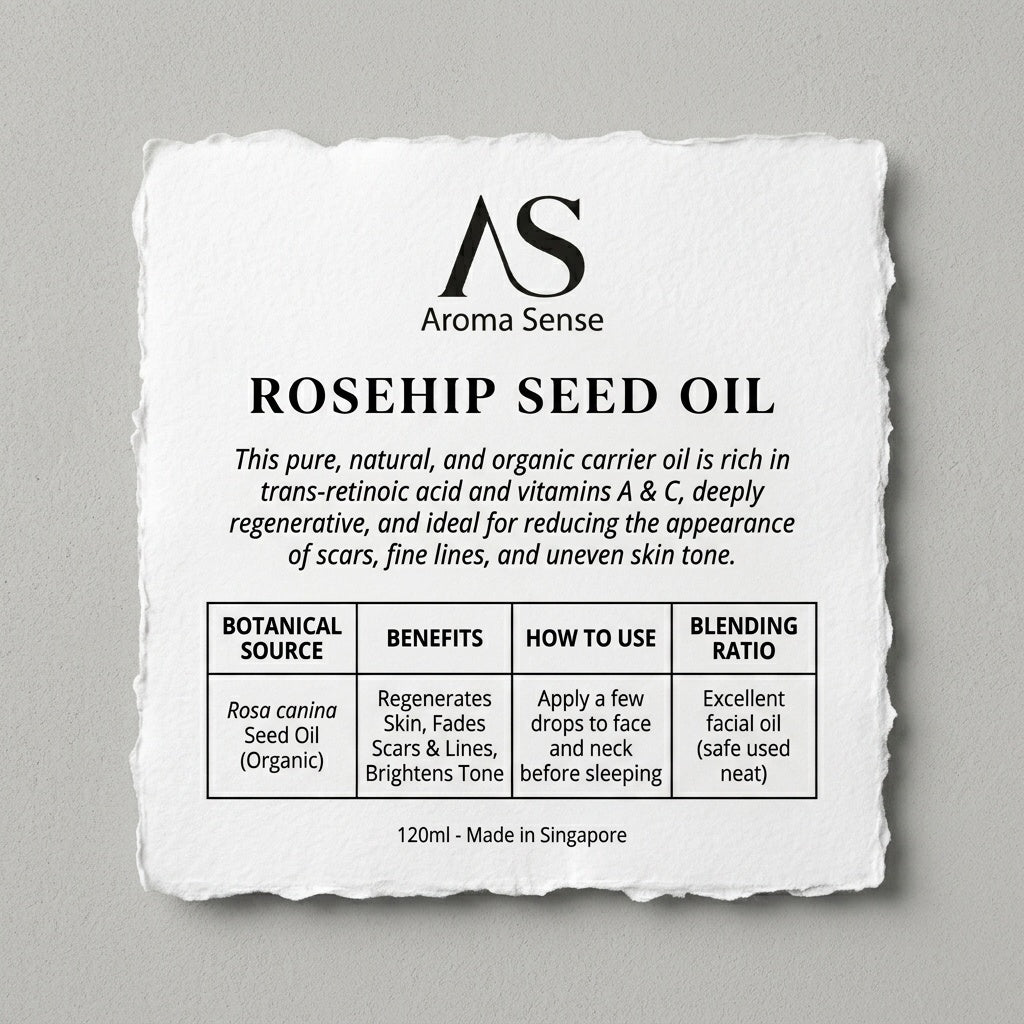 Rosehip Seed Carrier Oil (120ml) by Aroma Sense