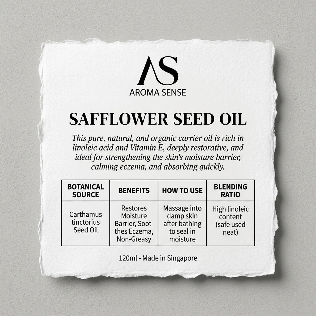 Safflower Seed Carrier Oil (120ml) by Aroma Sense