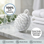 100% Silicone Scalp Massager & Shampoo Brush by Aroma Sense