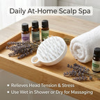 100% Silicone Scalp Massager & Shampoo Brush by Aroma Sense