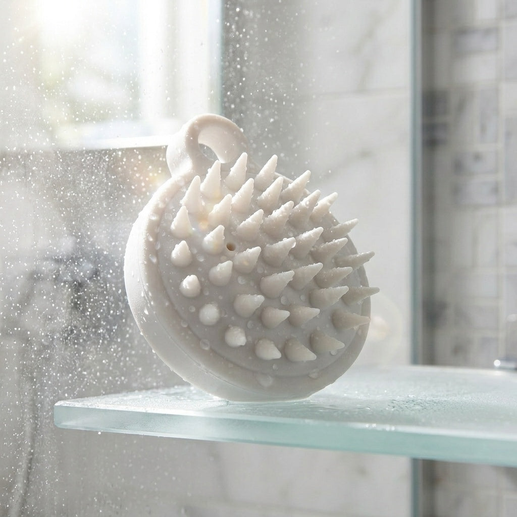 100% Silicone Scalp Massager & Shampoo Brush by Aroma Sense