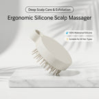 100% Silicone Scalp Massager & Shampoo Brush by Aroma Sense