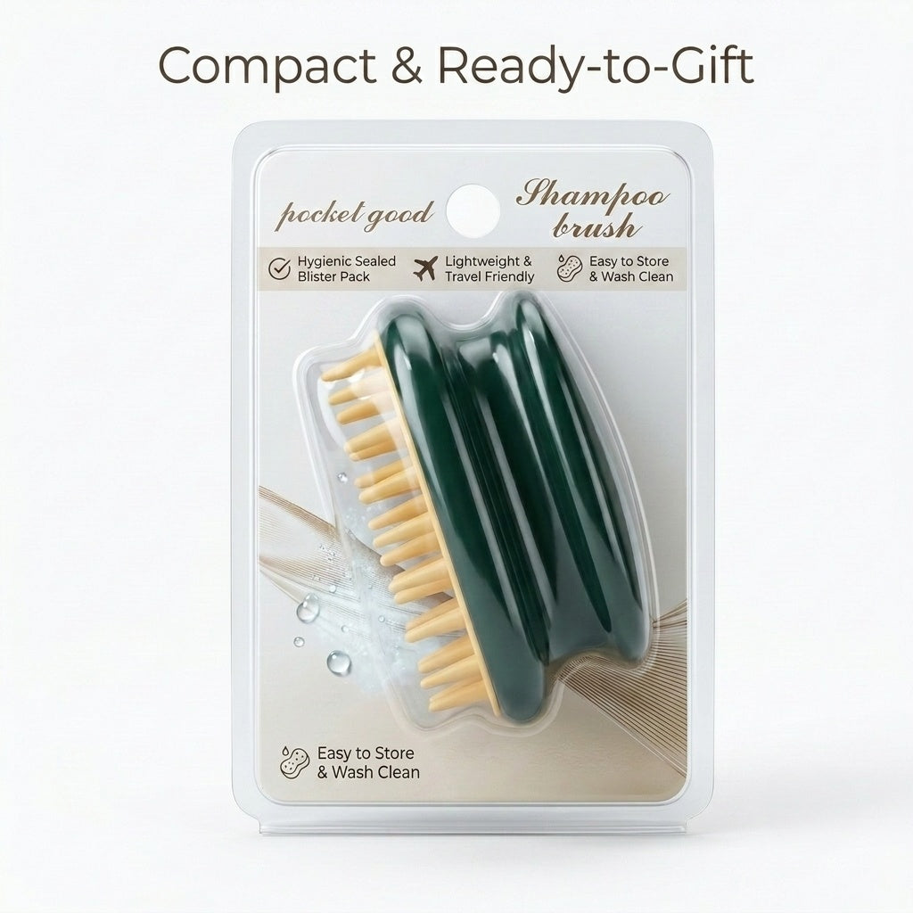 Soft Silicone Scalp Massager & Shampoo Brush by Aroma Sense