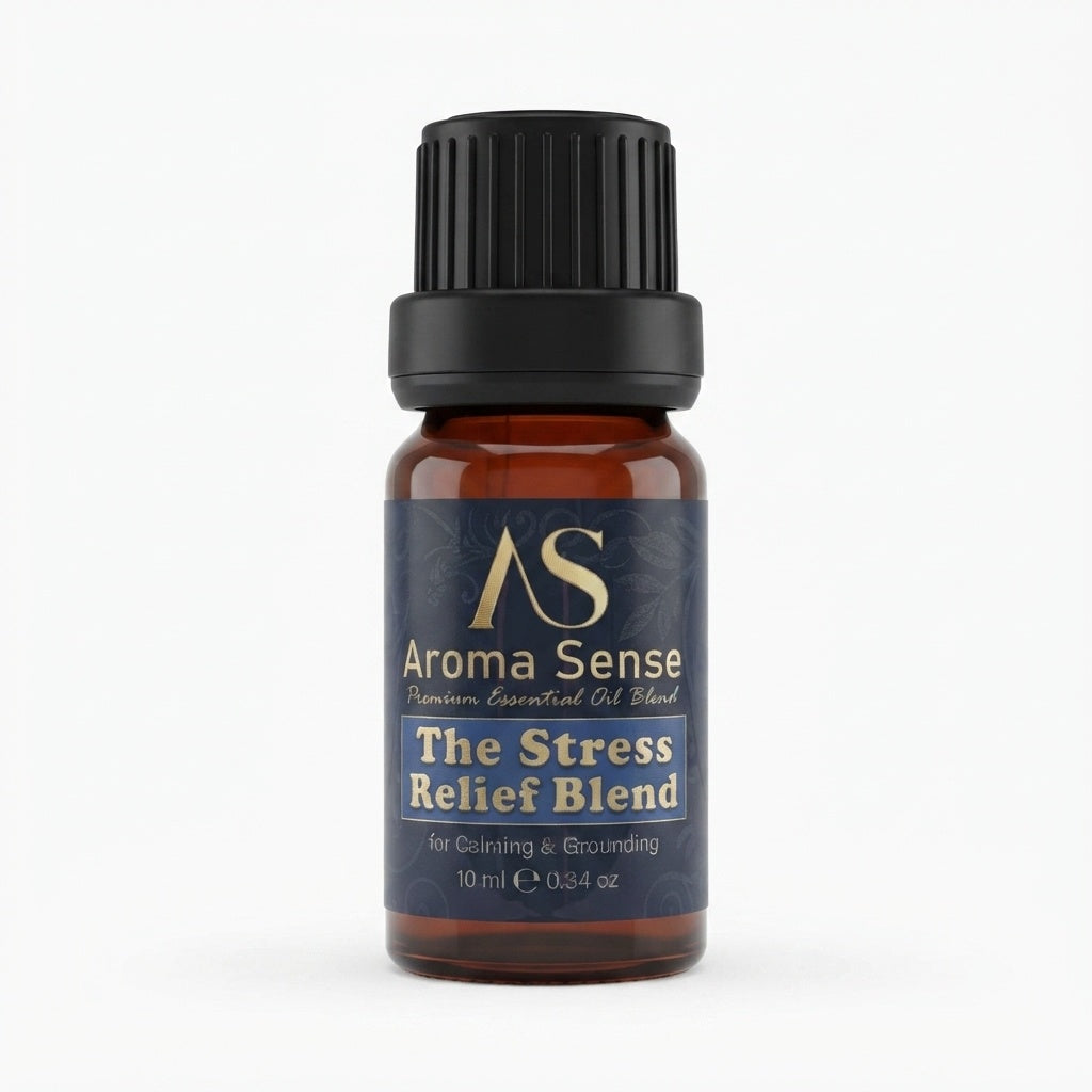 Stress Relief Blend aroma oil, 10 ml amber glass bottle