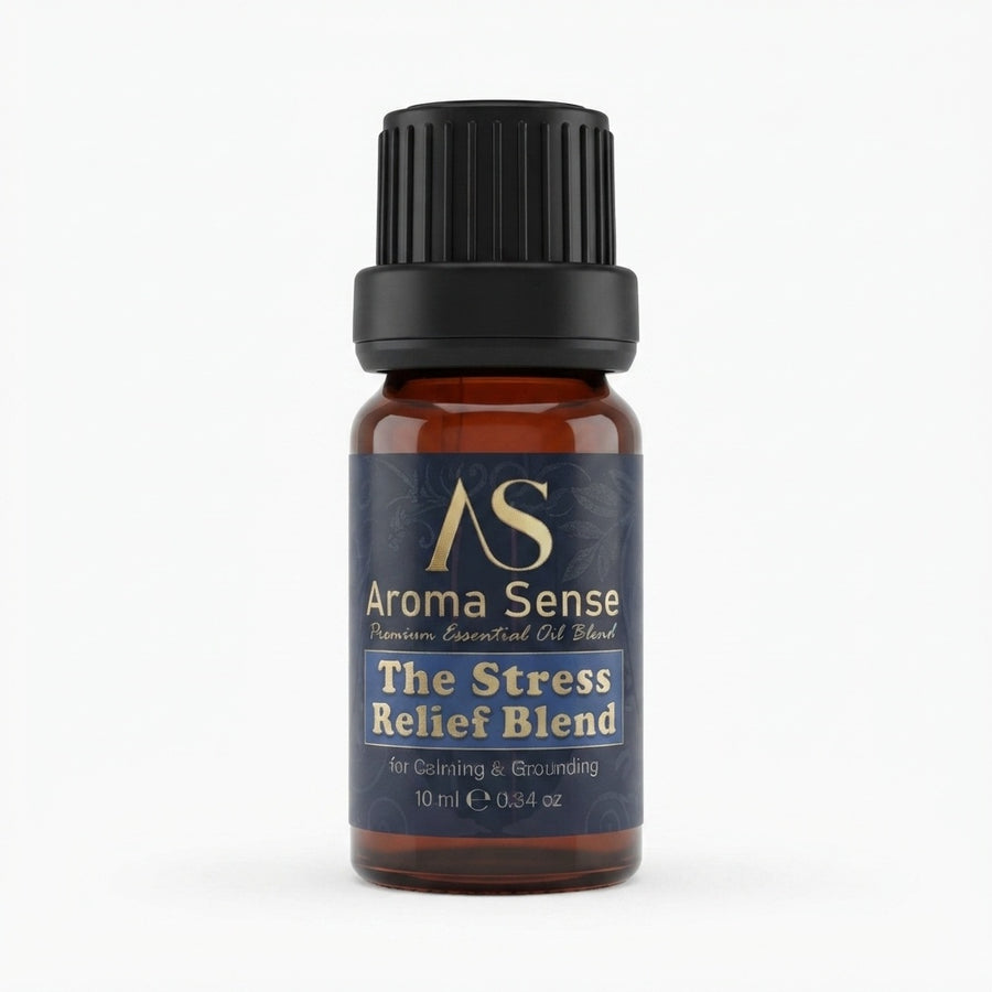 Stress Relief Blend aroma oil, 10 ml amber glass bottle