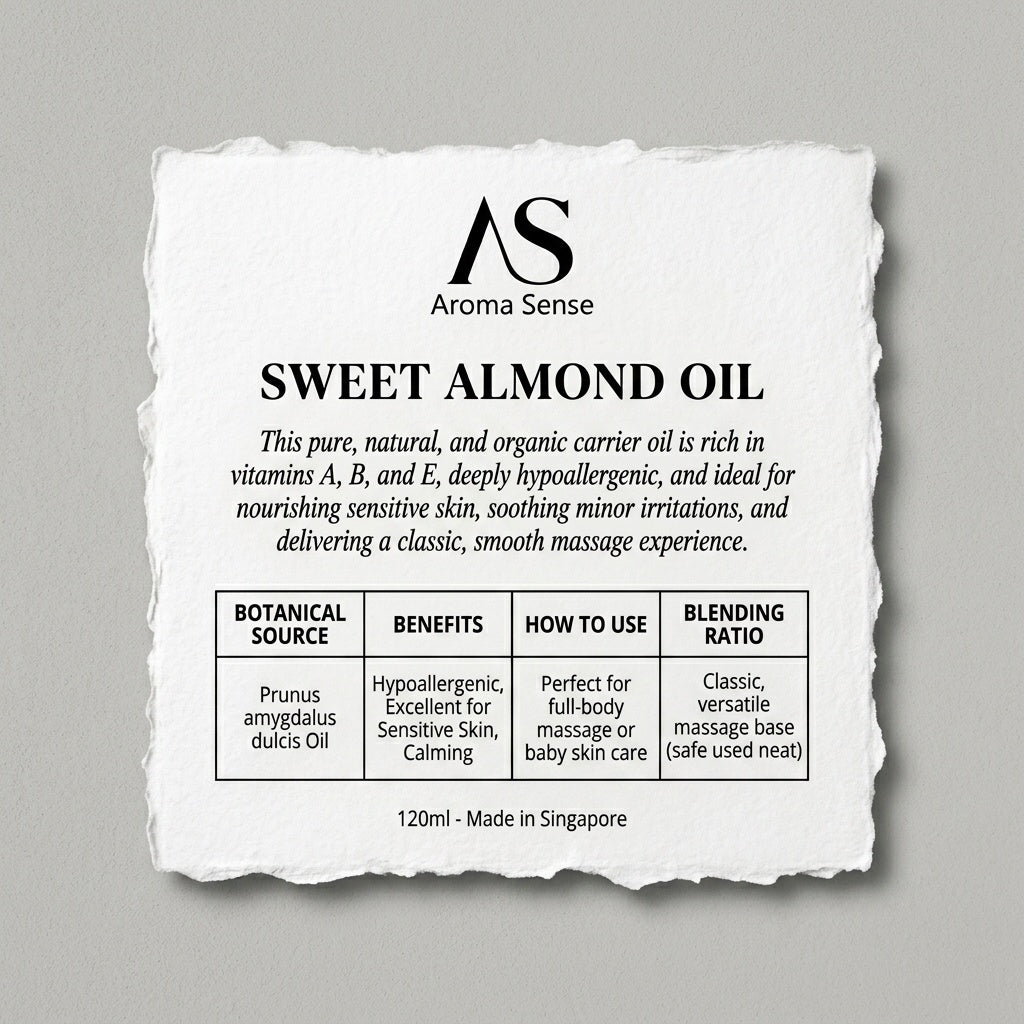 Sweet Almond Carrier Oil (120ml) by Aroma Sense