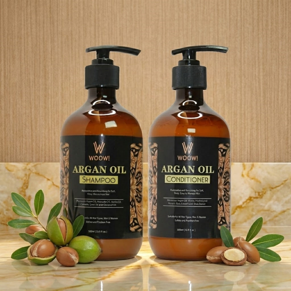 Woow Argan Oil Shampoo & Conditioner (500ml) by Woow