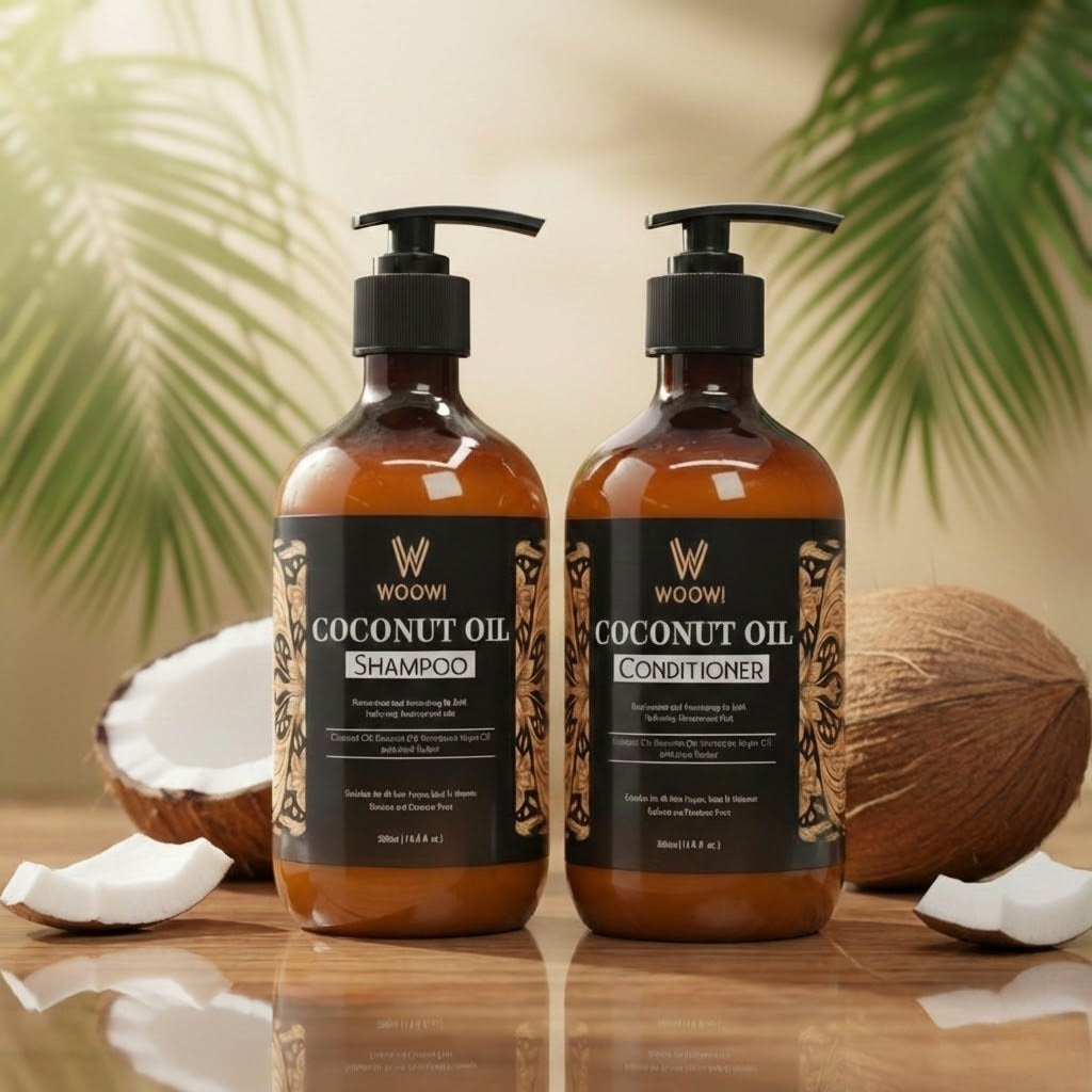 Woow Coconut Oil Shampoo & Conditioner (500ml) by Woow