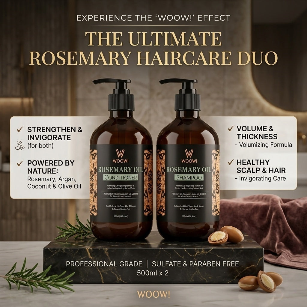 Woow Rosemary Oil Anti-Hair Loss Shampoo (500ml) by Woow